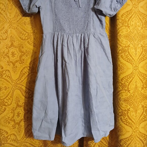 Large Blue Summer Dress - Picture 8 of 8